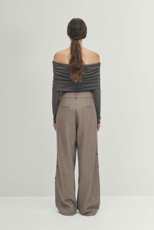 Light Gray חולצה ארוכה לנשים Emica ALOHAS