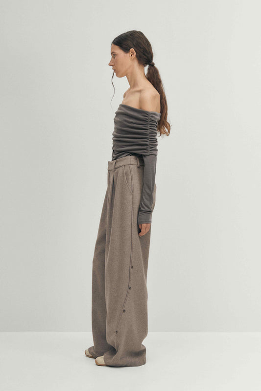 Light Gray חולצה ארוכה לנשים Emica ALOHAS