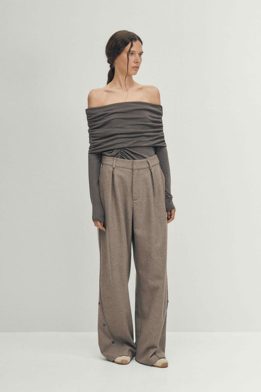 Light Gray חולצה ארוכה לנשים Emica ALOHAS