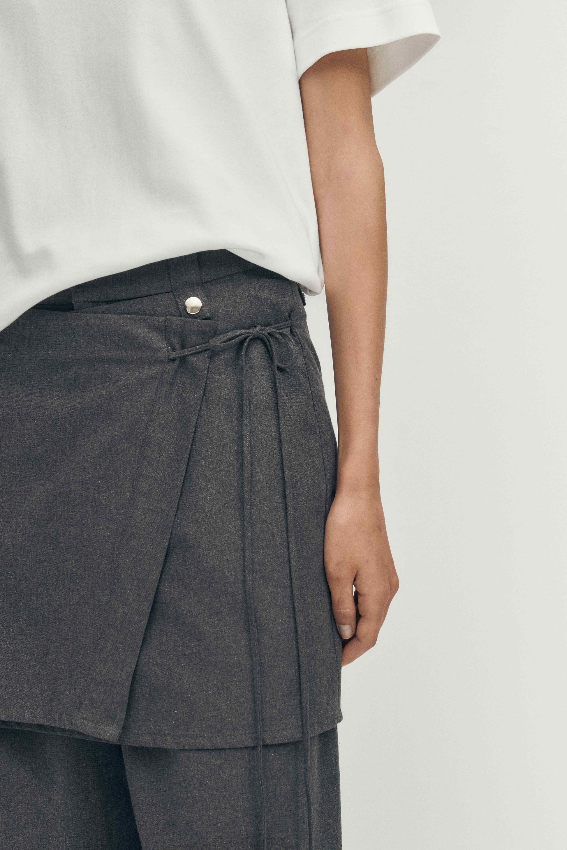 Light Gray מכנסיים ארוכים לנשים Liliana ALOHAS