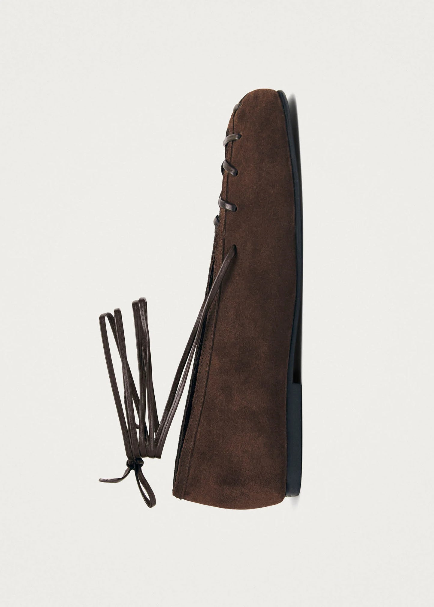 Lavender נעלי בובה עם קשירה לנשים Bumi Suede ALOHAS