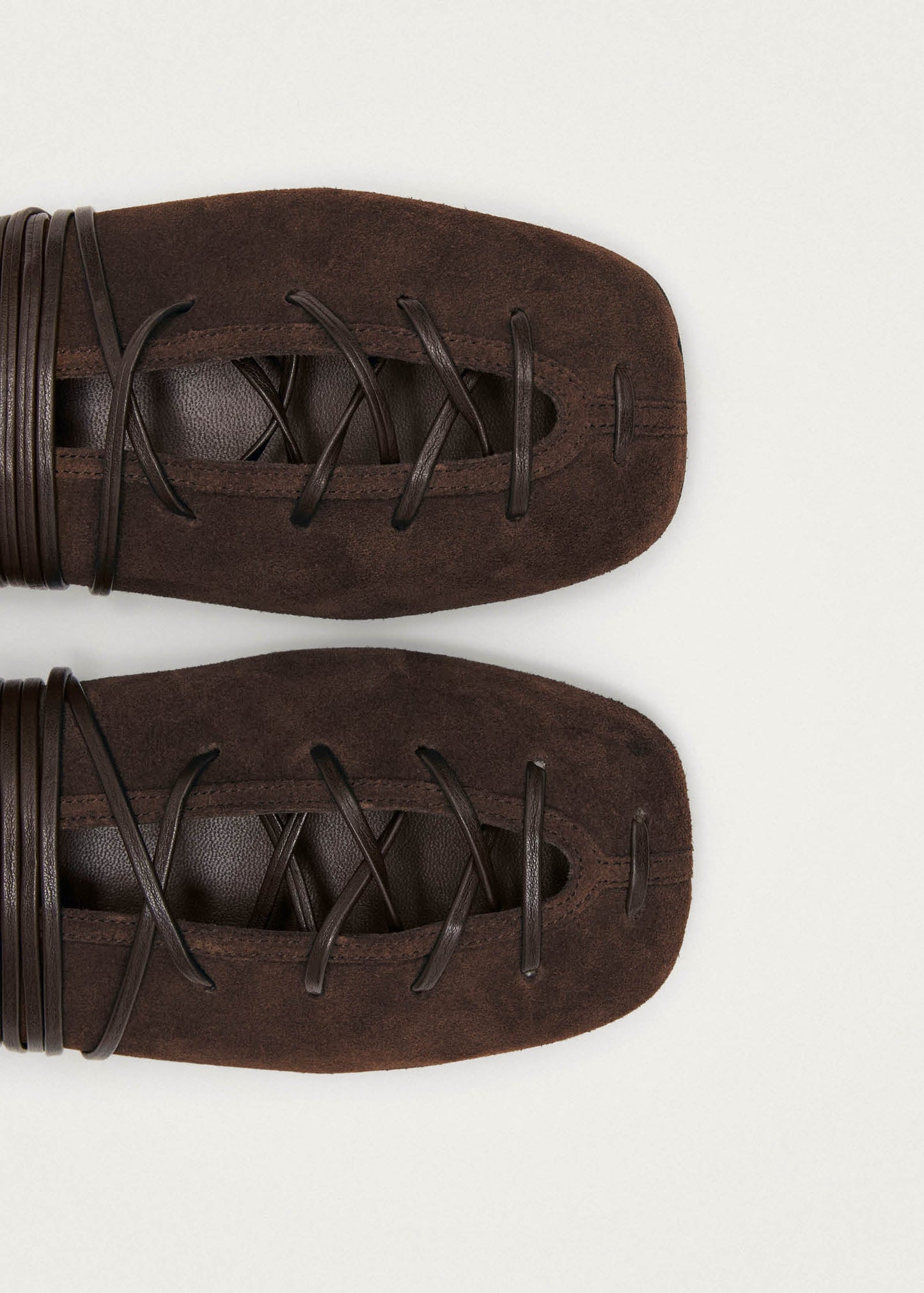 Dark Slate Gray נעלי בובה עם קשירה לנשים Bumi Suede ALOHAS