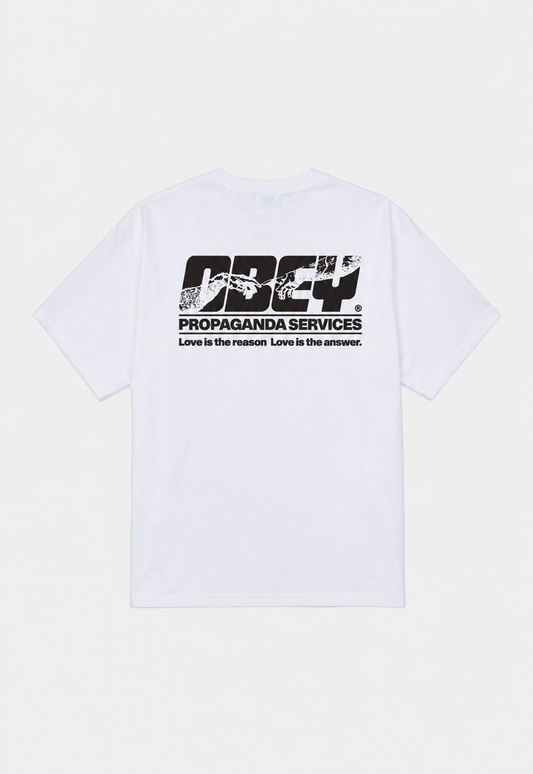 Lavender טי שירט קצרה לגברים Propaganda Services OBEY
