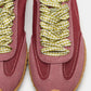 Maroon סניקרס לנשים  Bridge Solid Mesh HOFF