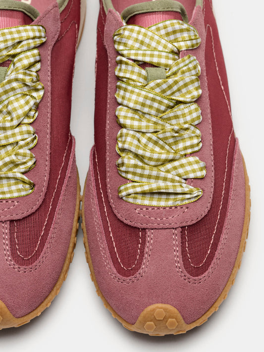 Maroon סניקרס לנשים  Bridge Solid Mesh HOFF