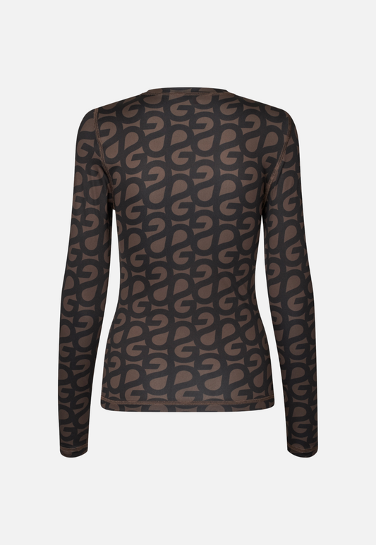 White Smoke חולצה ארוכה לנשים SG Logo STINE GOYA