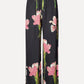 Dark Slate Gray מכנסיים ארוכים בהדפס פרחוני לנשים STINE GOYA