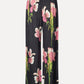 Dark Slate Gray מכנסיים ארוכים בהדפס פרחוני לנשים STINE GOYA