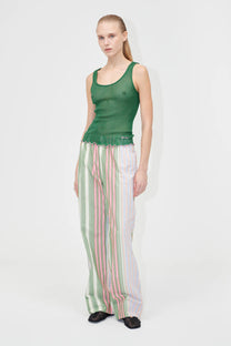 Beige מכנסיים ארוכים לנשים Striped STINE GOYA