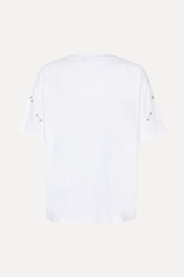 White Smoke טי שירט קצרה לנשים Jersey STINE GOYA