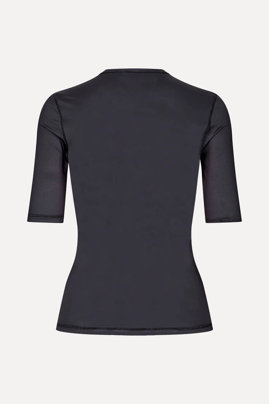 White Smoke טי שירט קצרה פרחונית לנשים STINE GOYA