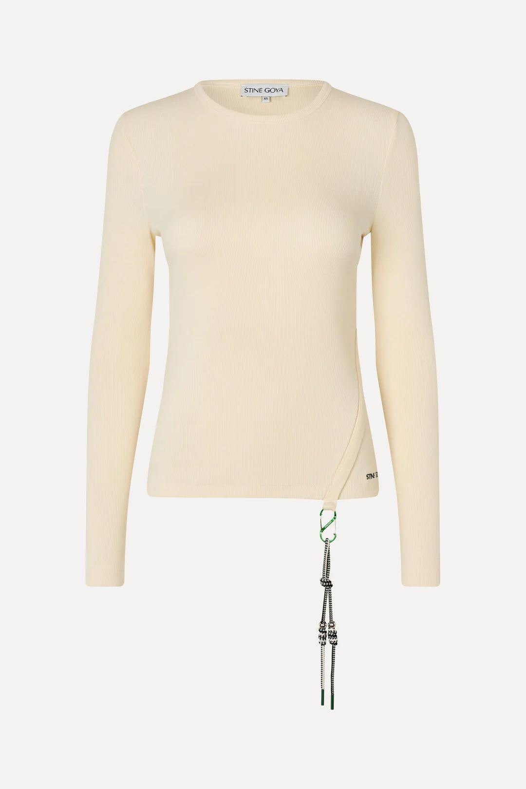 Beige חולצת ריב ארוכה לנשים STINE GOYA