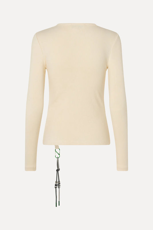 Beige חולצת ריב ארוכה לנשים STINE GOYA