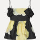 White Smoke גופיה לנשים Floral Peplum STINE GOYA