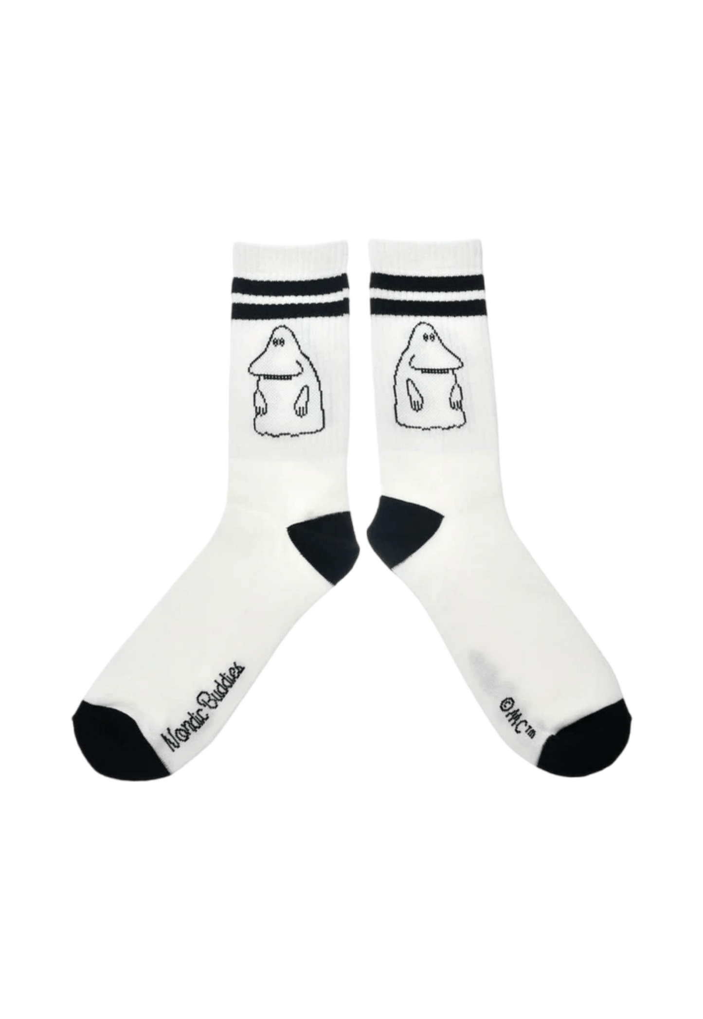 Black זוג גרביים לגברים MOOMIN BY NORDICBUDDIES