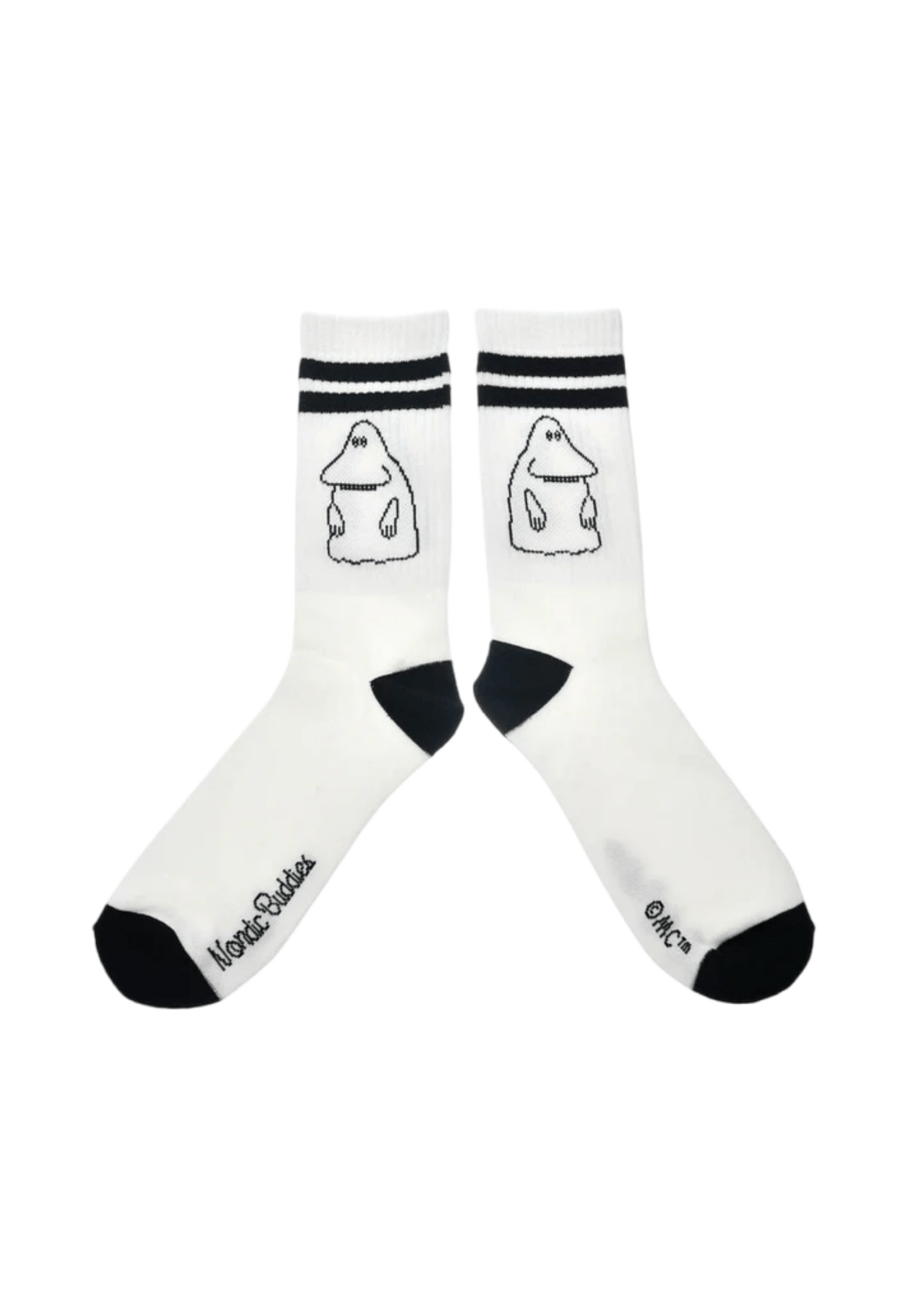 Black זוג גרביים לגברים MOOMIN BY NORDICBUDDIES