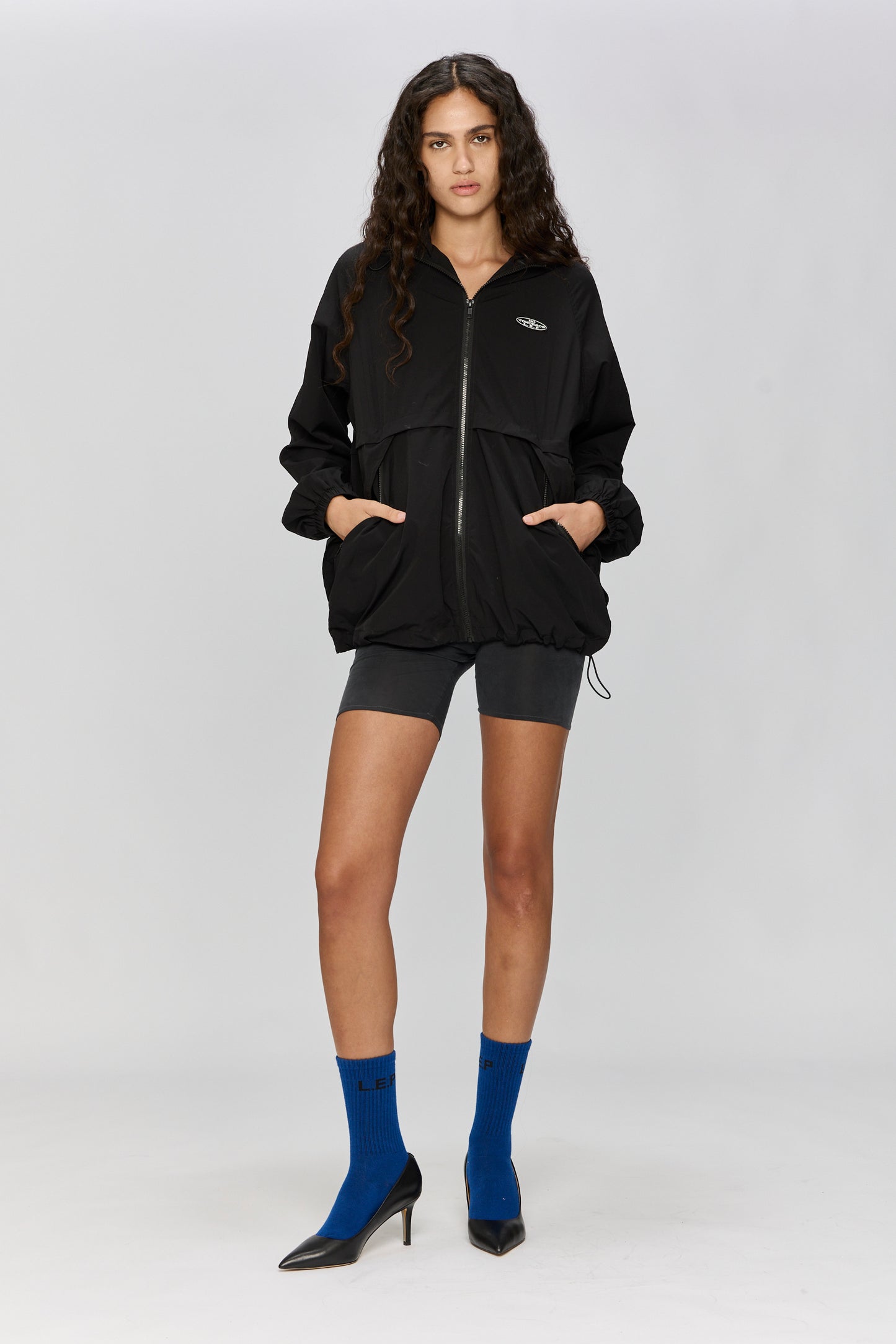 Light Gray סווטשירט לגברים / נשים Rain LAZY EYE PPL