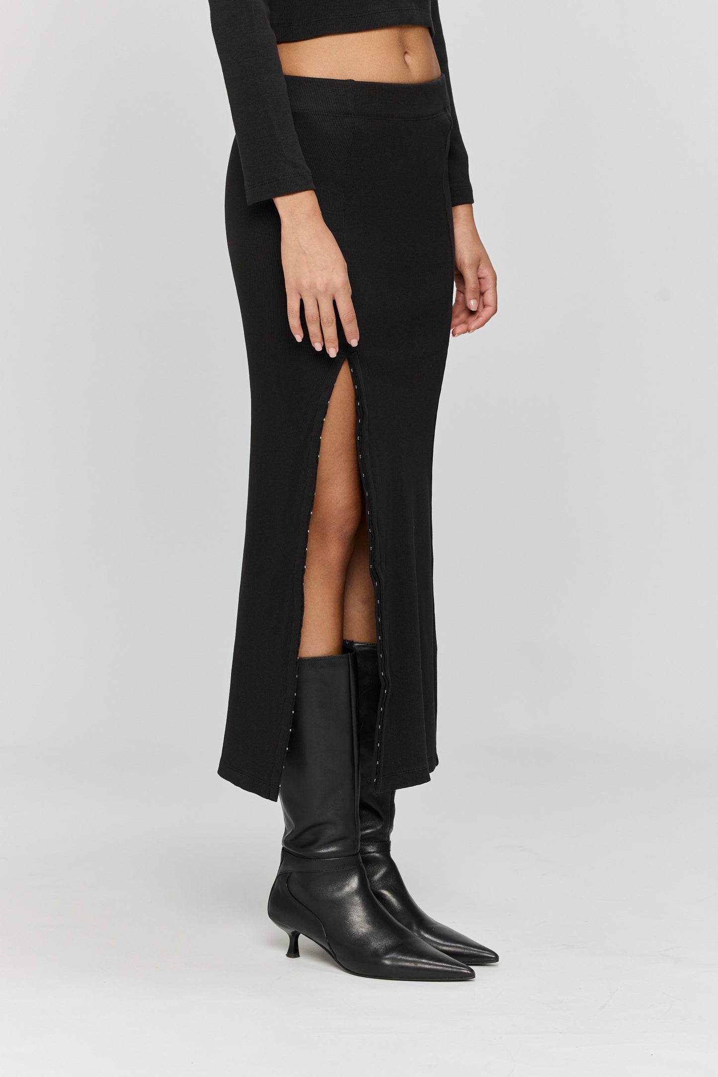 Light Gray חצאית מקסי לנשים Spray LAZY EYE PPL