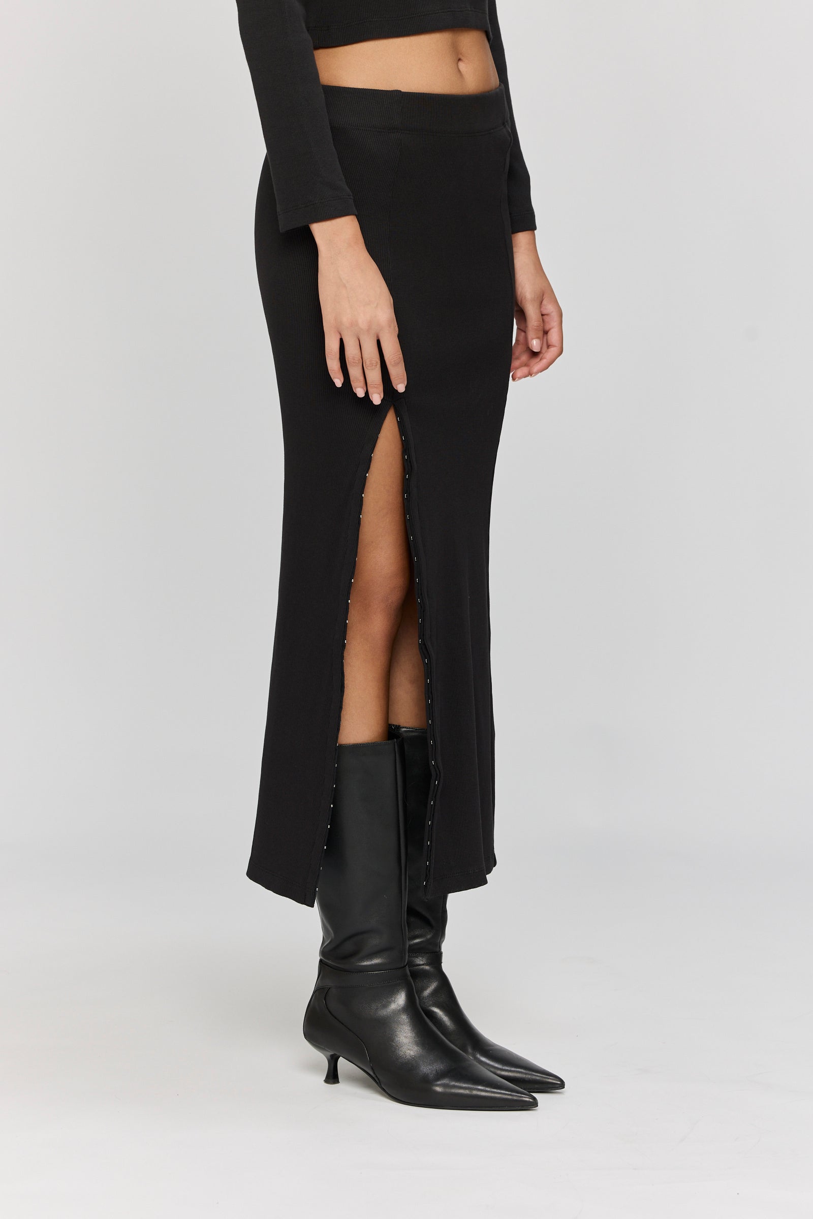 Light Gray חצאית מקסי לנשים Spray LAZY EYE PPL