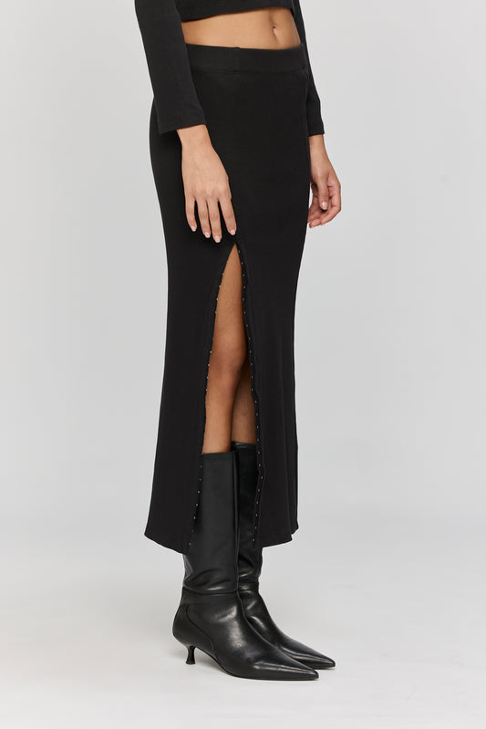 Light Gray חצאית מקסי לנשים Spray LAZY EYE PPL