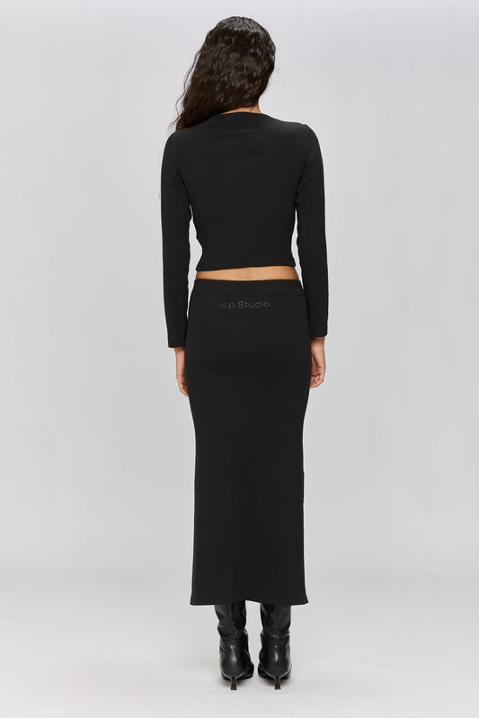 Light Gray חצאית מקסי לנשים Spray LAZY EYE PPL