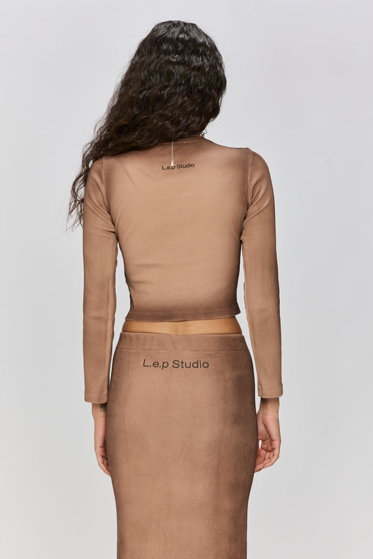 Light Gray חצאית מקסי לנשים Spray LAZY EYE PPL