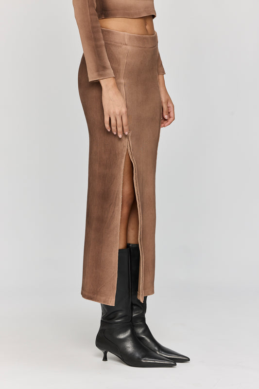 Light Gray חצאית מקסי לנשים Spray LAZY EYE PPL