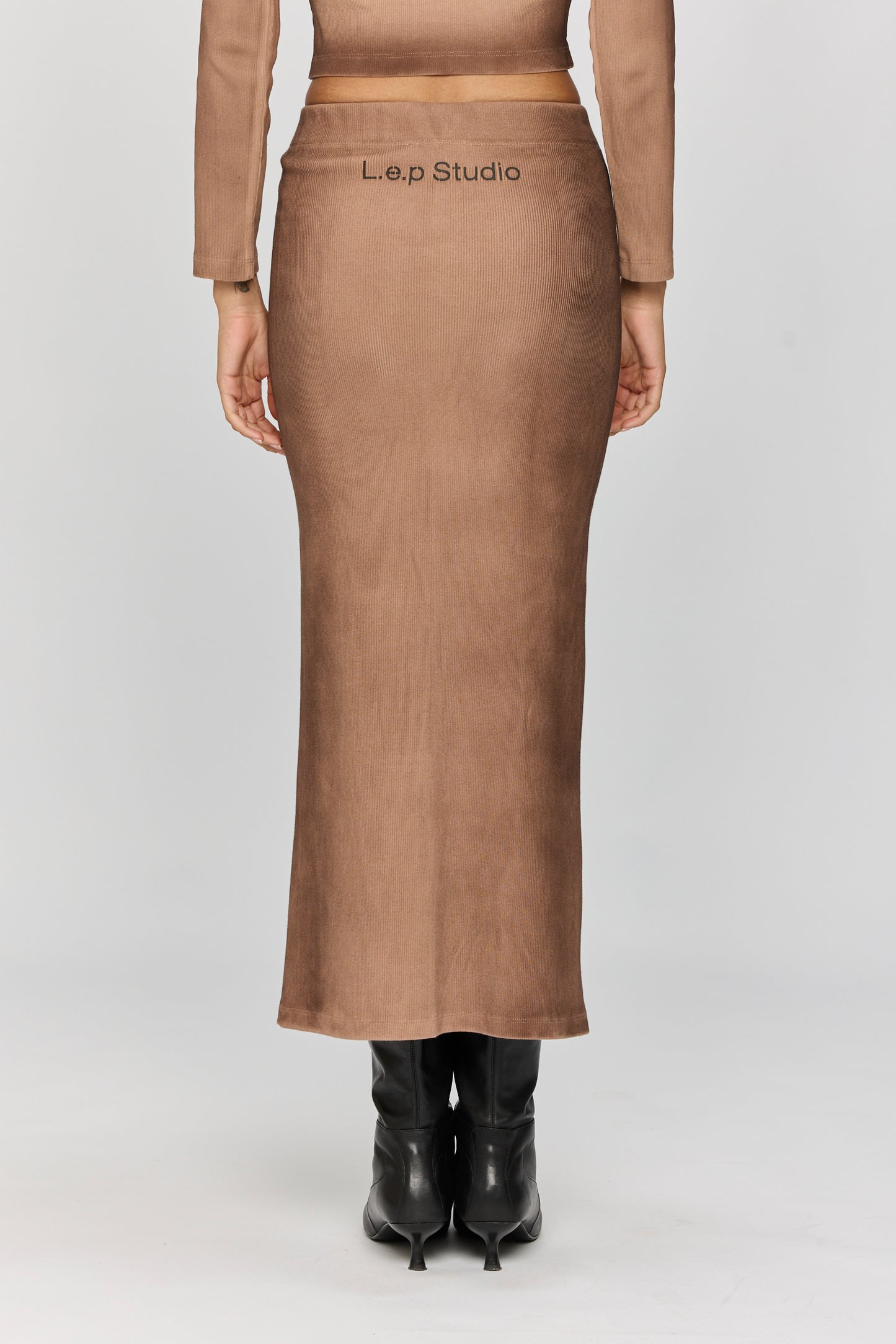 Light Gray חצאית מקסי לנשים Spray LAZY EYE PPL