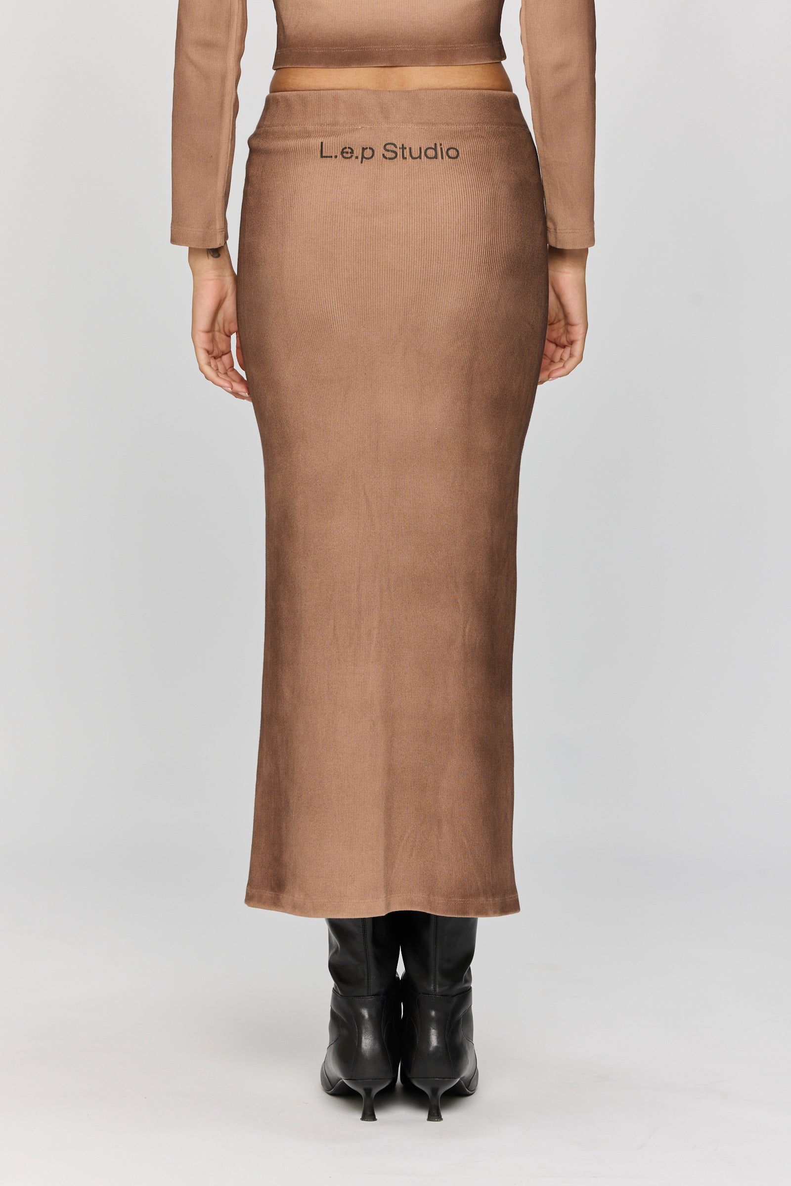 Light Gray חצאית מקסי לנשים Spray LAZY EYE PPL