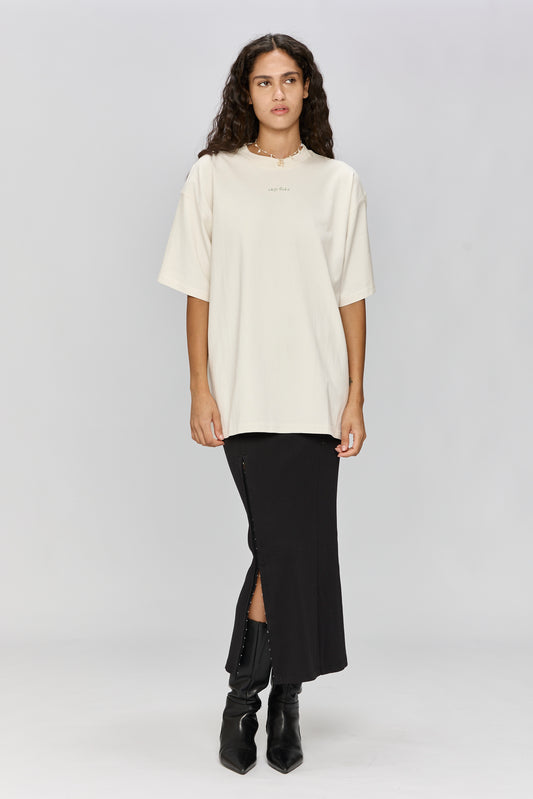 Light Gray טי שירט קצרה לגברים / נשים Everything Nice LAZY EYE PPL