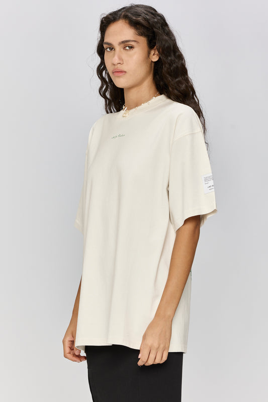 Light Gray טי שירט קצרה לגברים / נשים Everything Nice LAZY EYE PPL