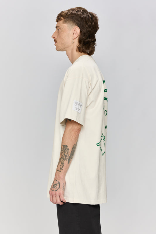 Light Gray טי שירט קצרה לגברים / נשים Everything Nice LAZY EYE PPL