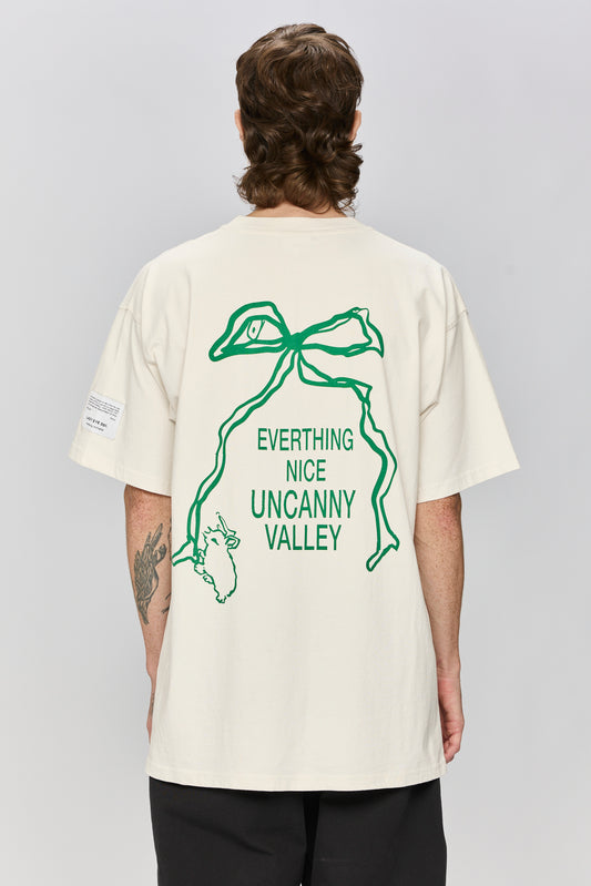 Light Gray טי שירט קצרה לגברים / נשים Everything Nice LAZY EYE PPL