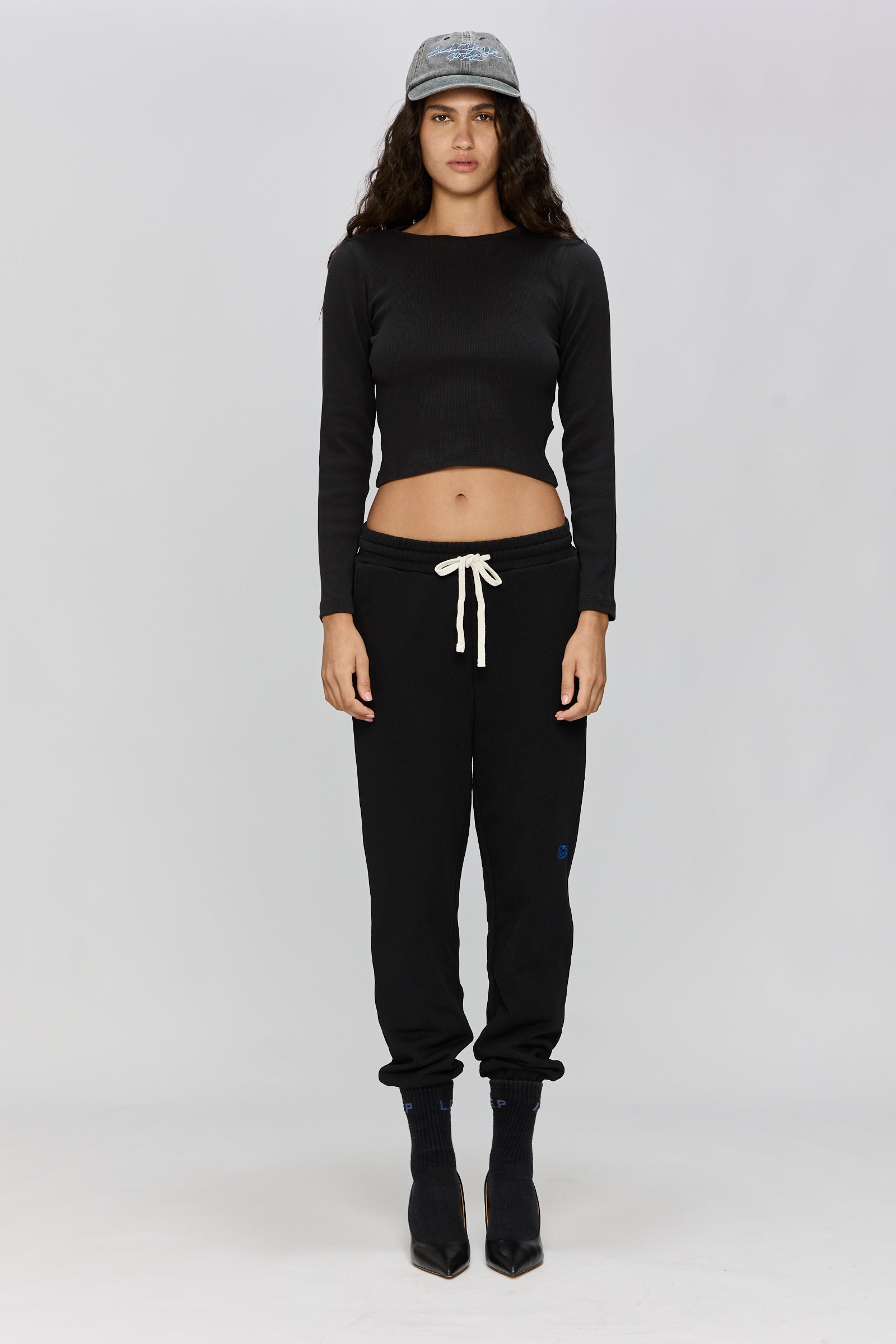 Light Gray מכנסי טרנינג לגברים / נשים LAZY EYE PPL