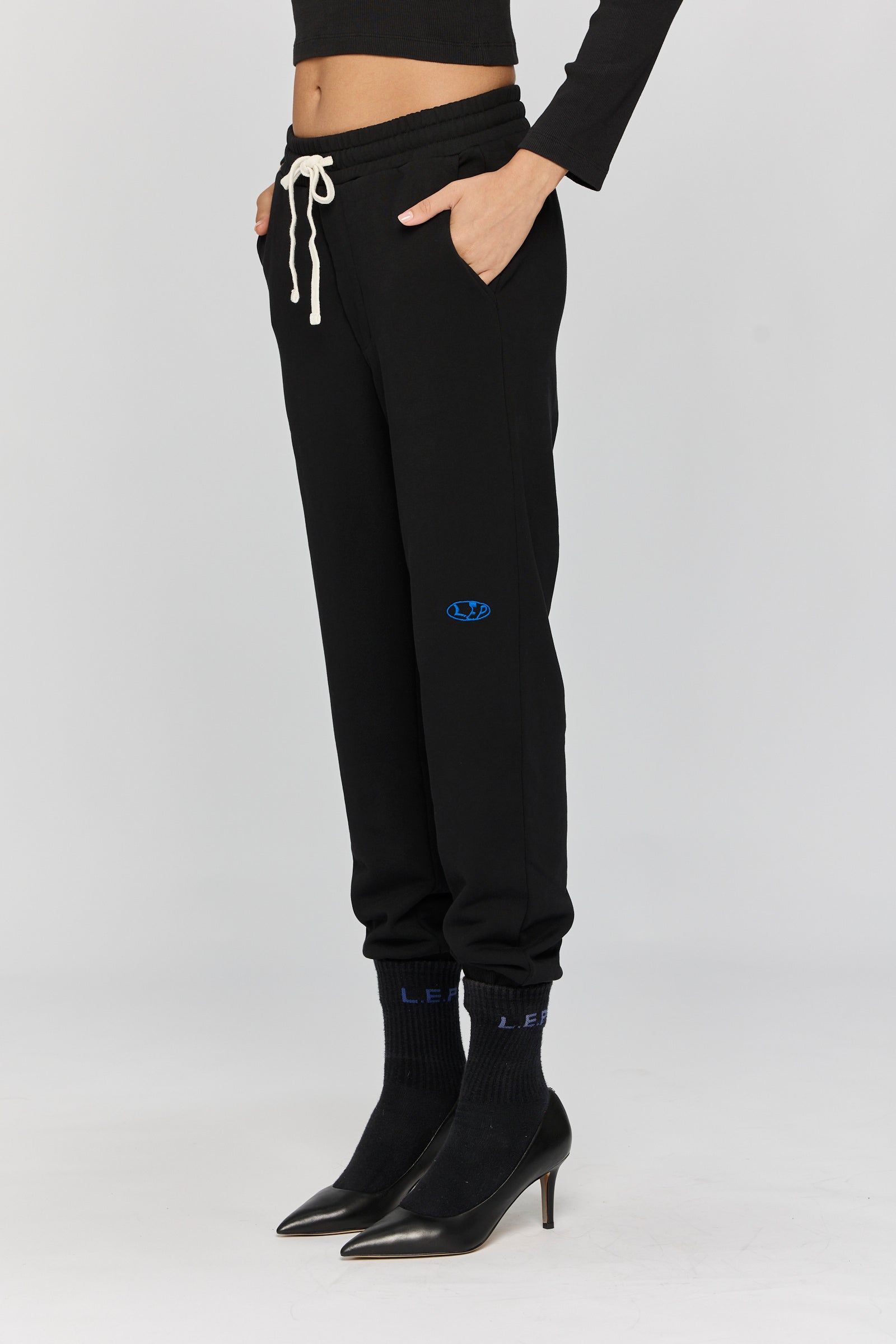 Light Gray מכנסי טרנינג לגברים / נשים LAZY EYE PPL