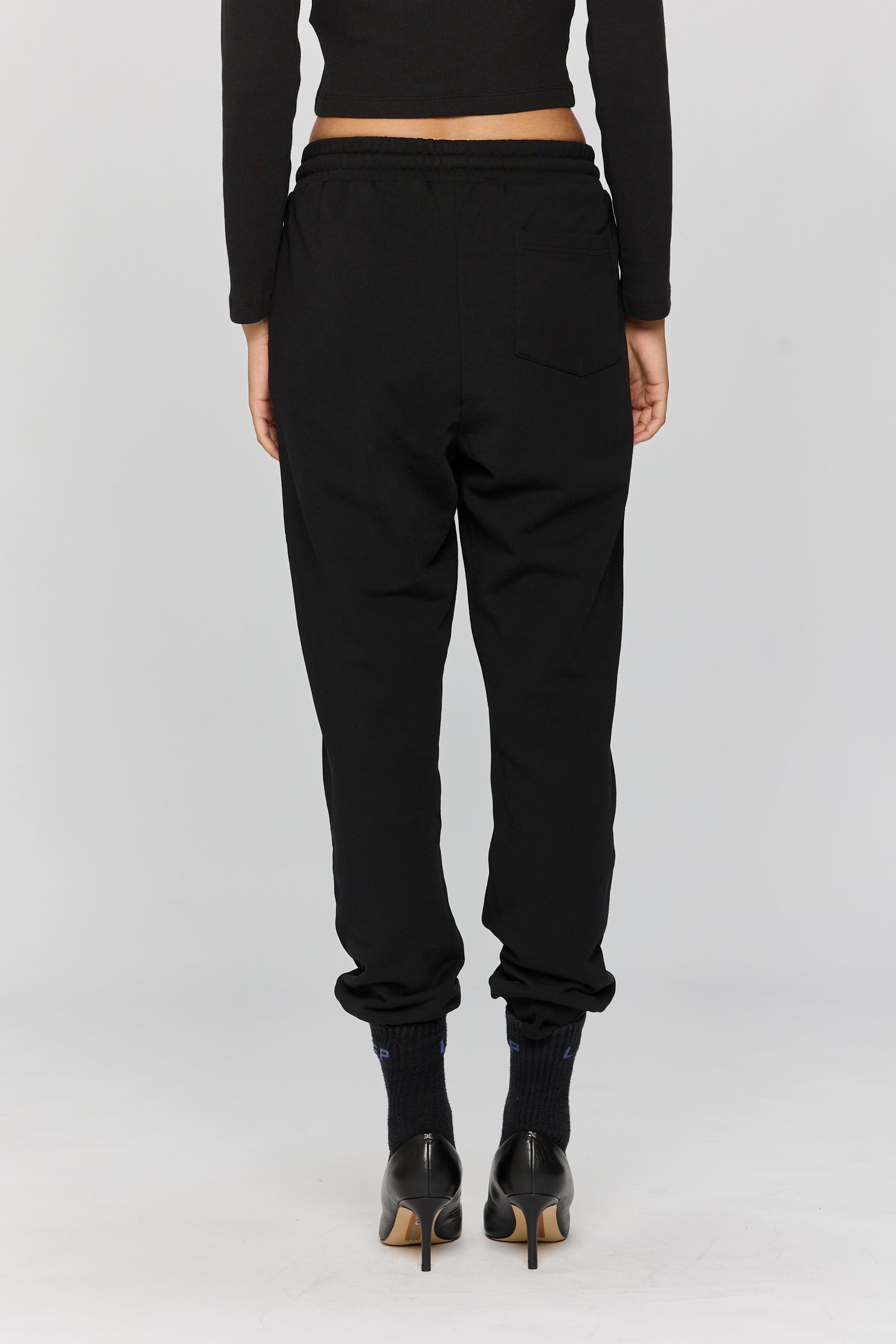 Black מכנסי טרנינג לגברים / נשים LAZY EYE PPL