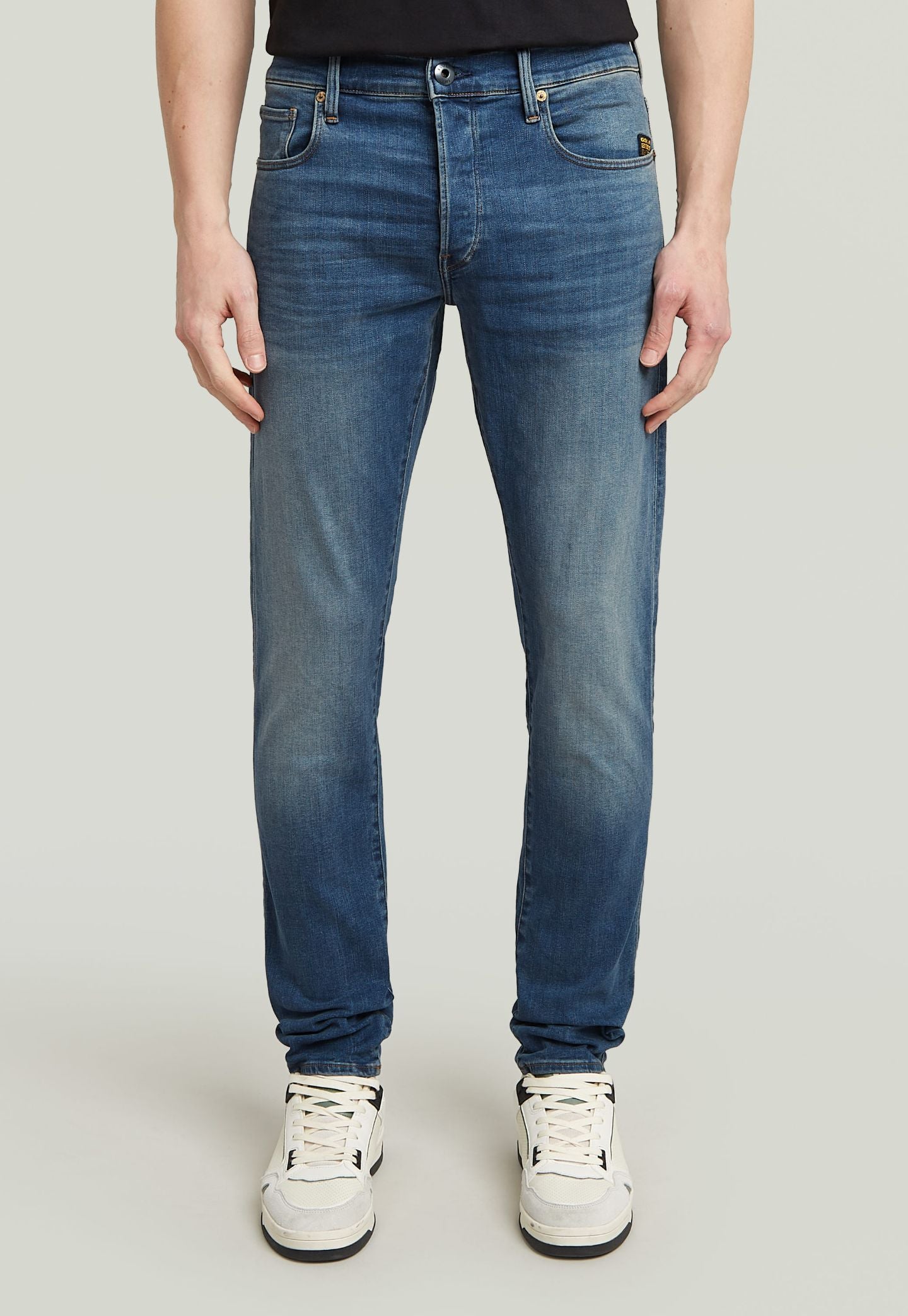 Light Gray ג'ינס ארוך לגברים 3301 - Slim Fit G STAR