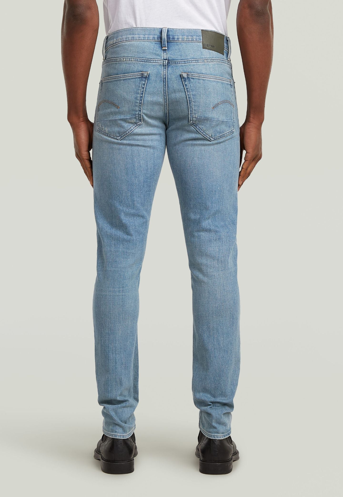 Light Gray ג'ינס ארוך לגברים 3301 - Slim Fit G STAR