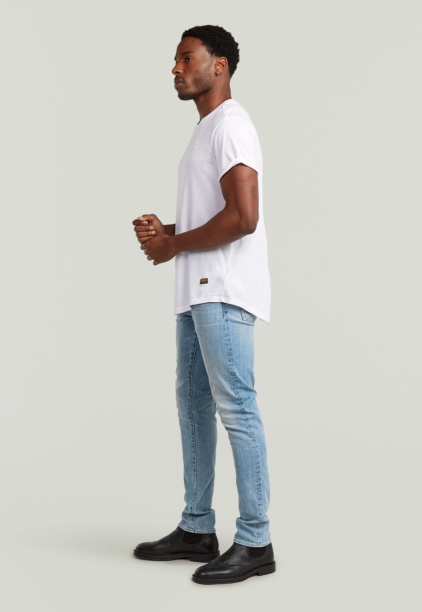 Light Gray ג'ינס ארוך לגברים 3301 - Slim Fit G STAR