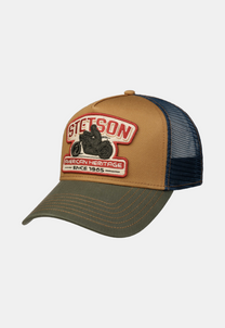 White Smoke כובע מצחיה לגברים / נשים Trucker Biker STETSON‎