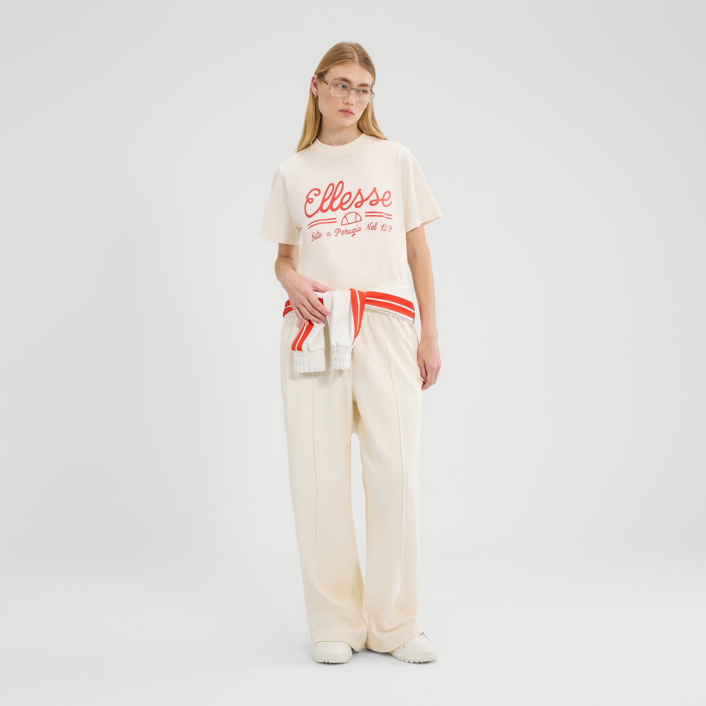 Light Gray טי שירט קצרה לנשים Giochi Invernali ELLESSE‎