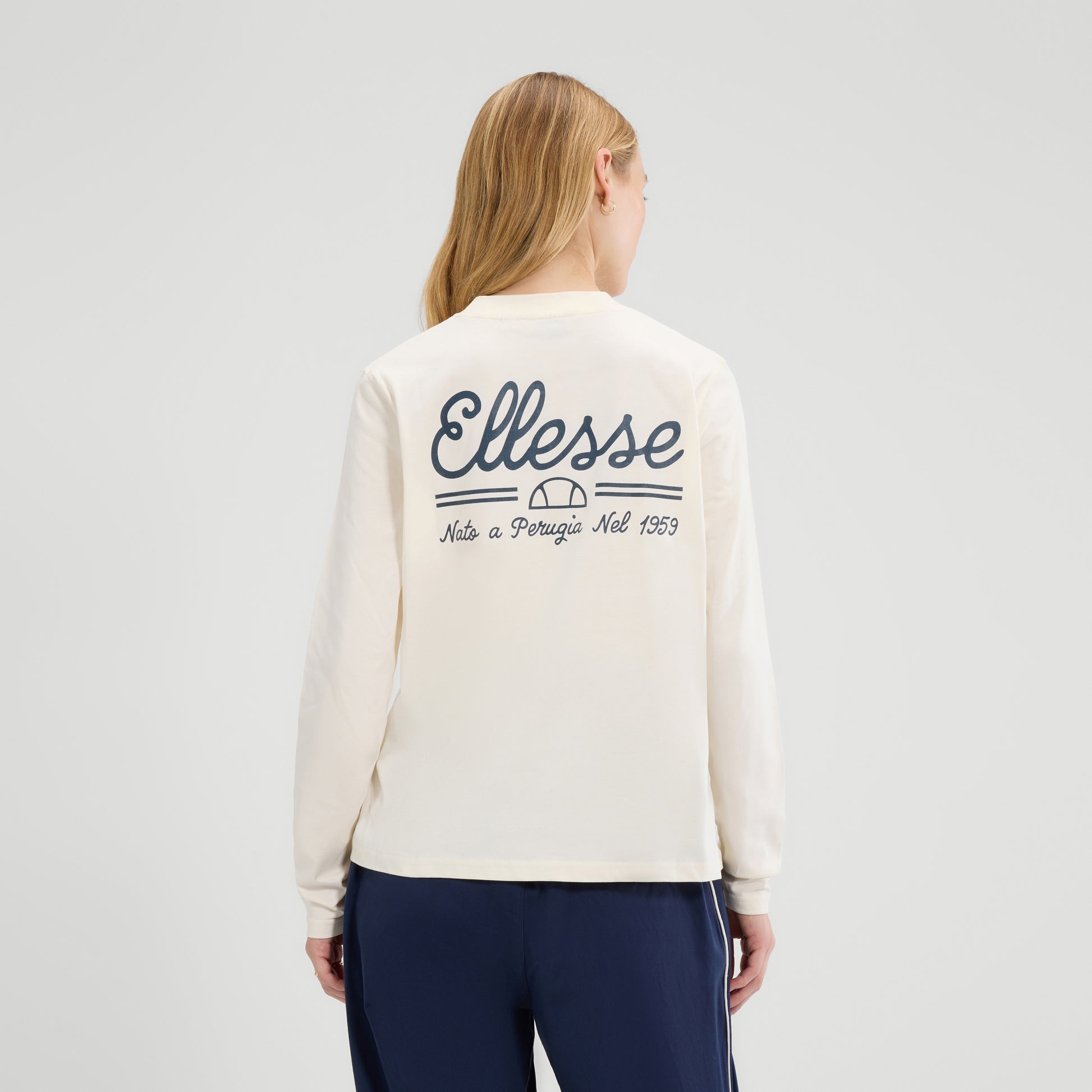 Light Gray טי שירט ארוכה לנשים Giochi Invernali ELLESSE‎