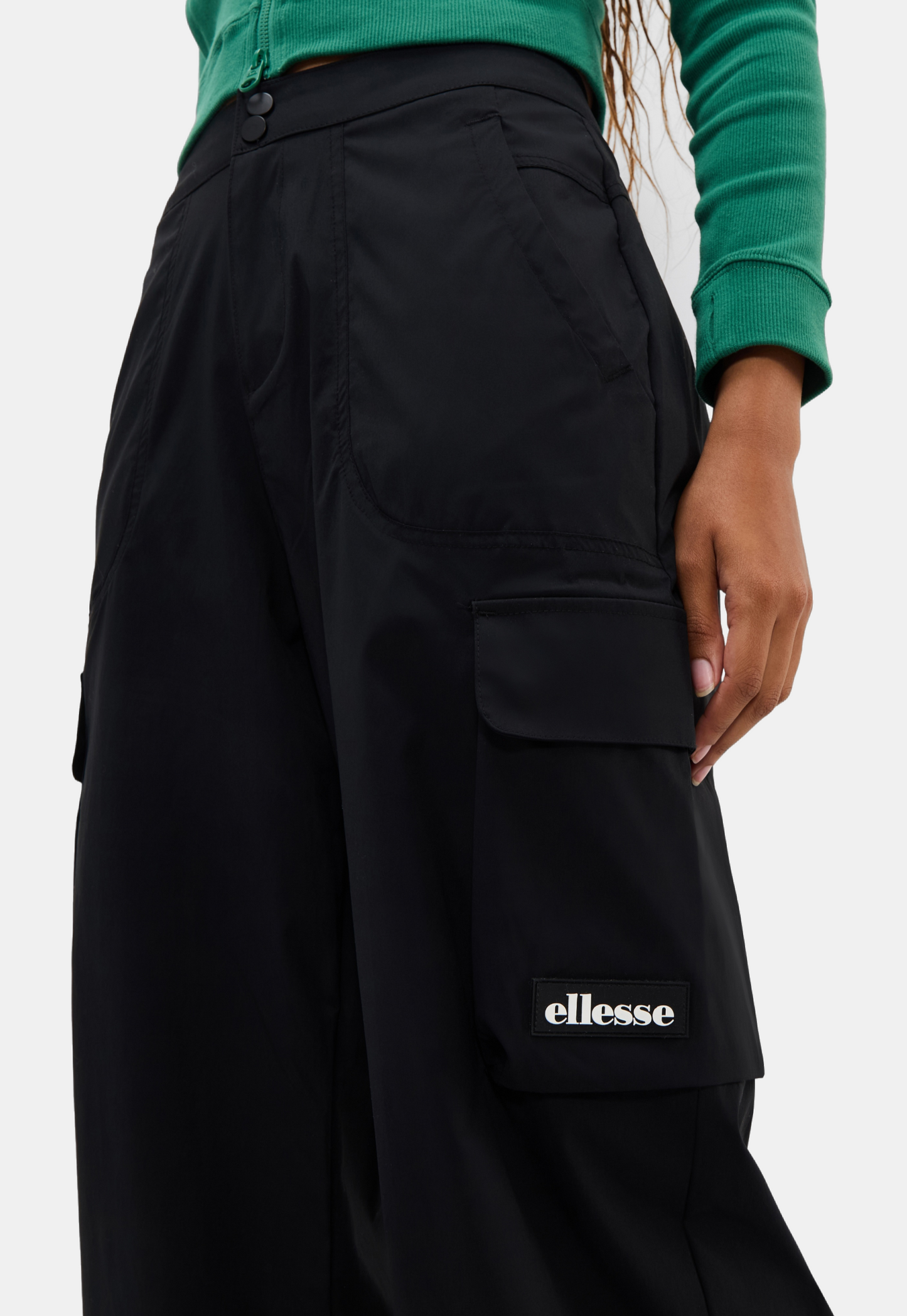 Black מכנסיים ארוכים לנשים Ristrellas ELLESSE‎