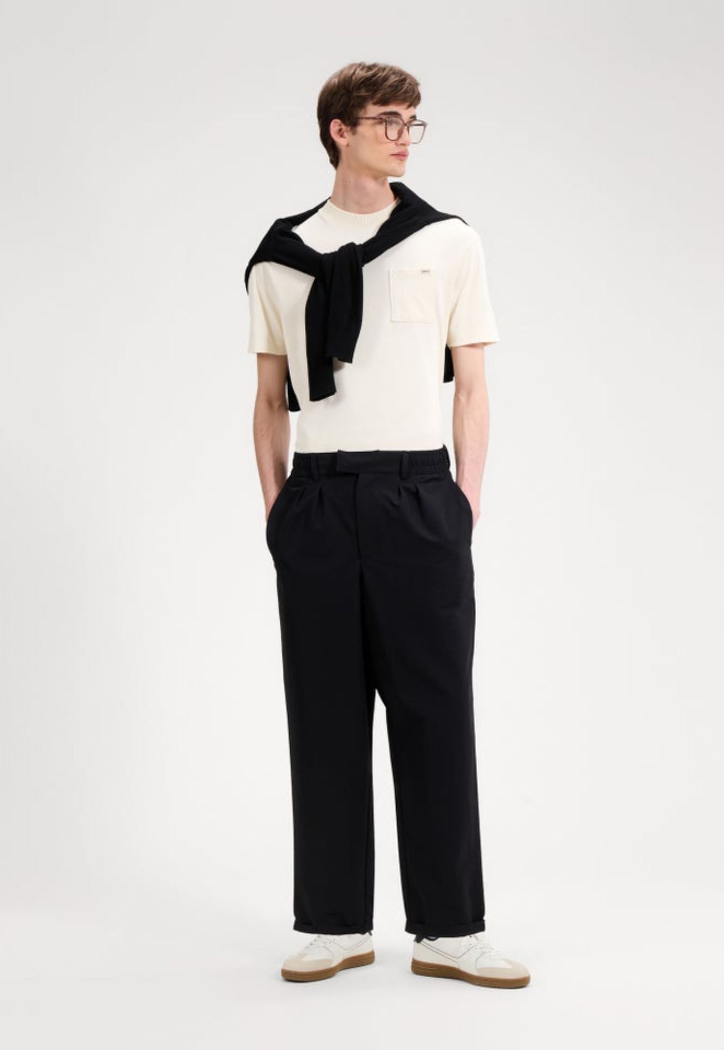 Black מכנסיים ארוכים לגברים Baveno ELLESSE‎