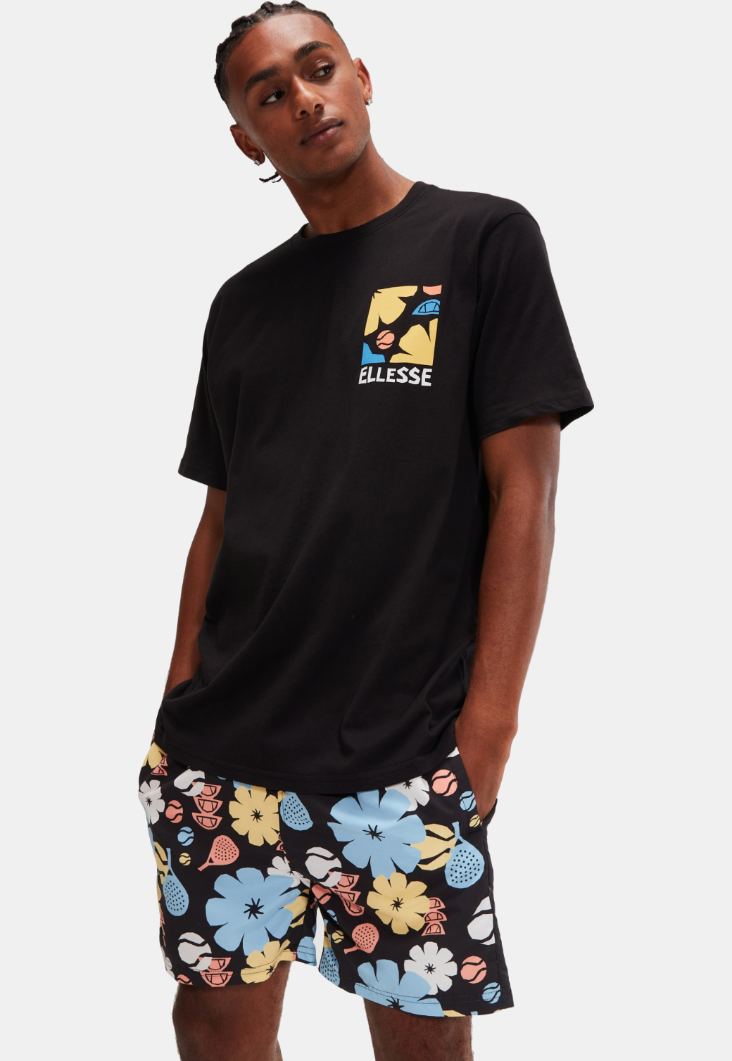 White Smoke טי שירט קצרה לגברים Impronta ELLESSE‎