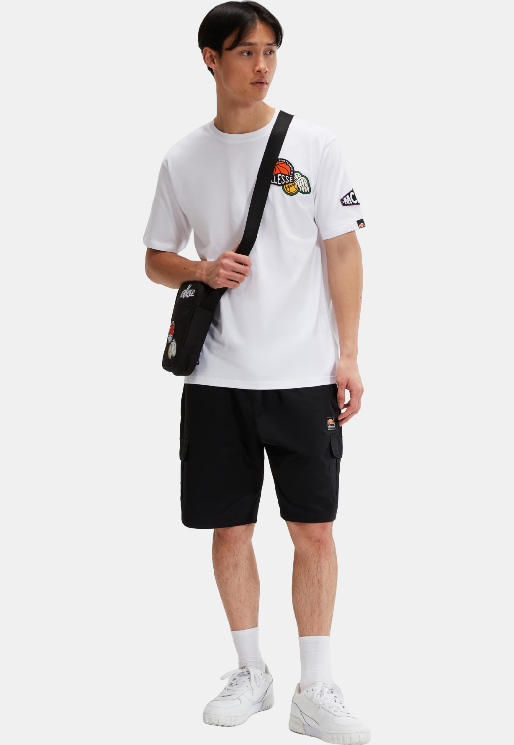 White Smoke טי שירט קצרה לגברים Robetto ELLESSE‎