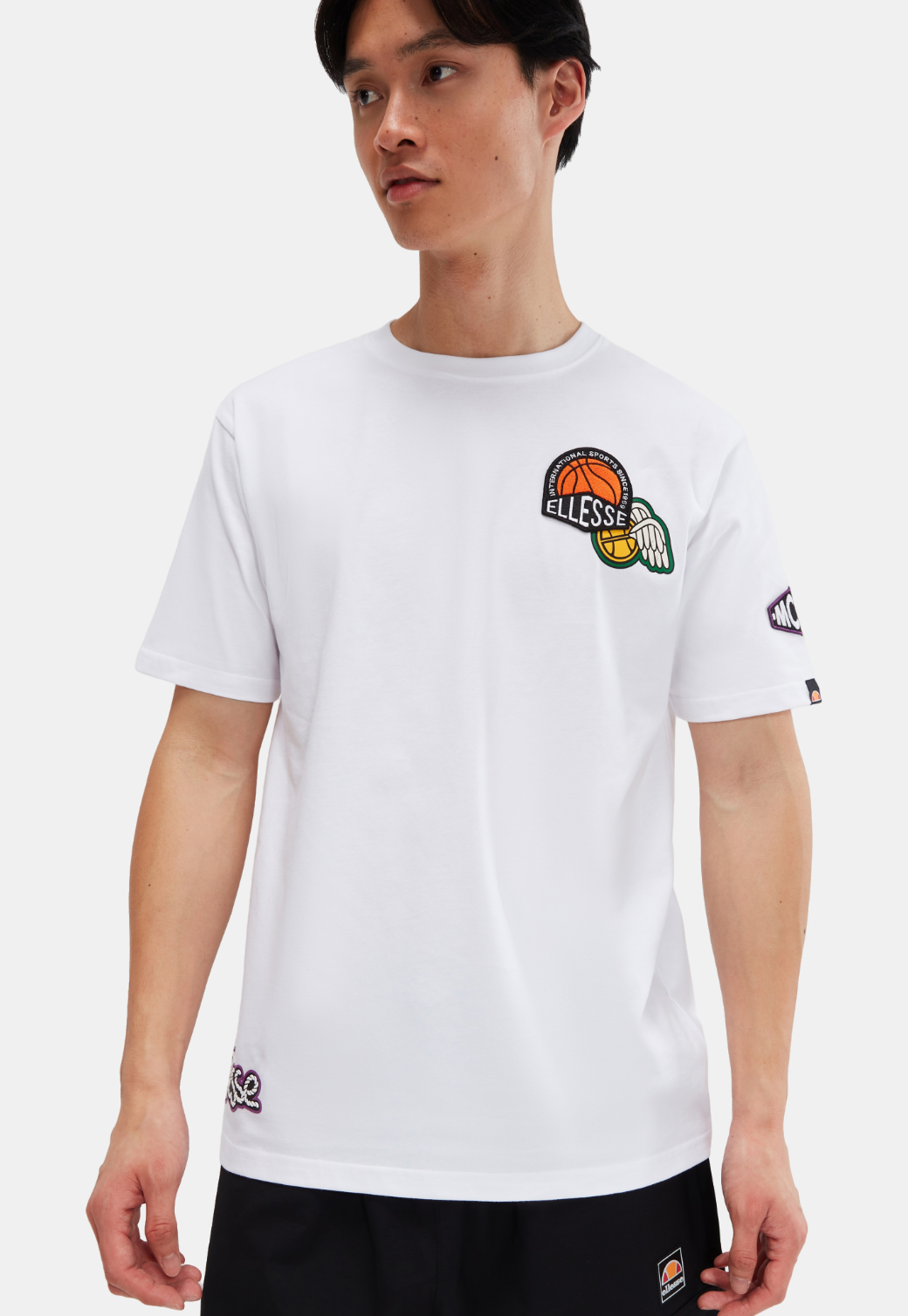 Antique White טי שירט קצרה לגברים Robetto ELLESSE‎