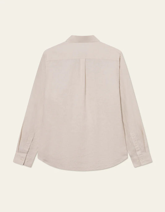 Antique White חולצה מכופתרת פשתן לגברים Konrad LES DEUX