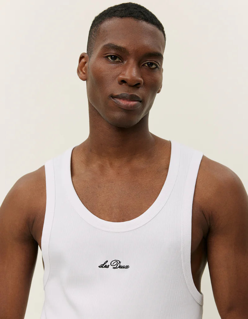 Light Gray גופיה עם לוגו לגברים Arthur LES DEUX