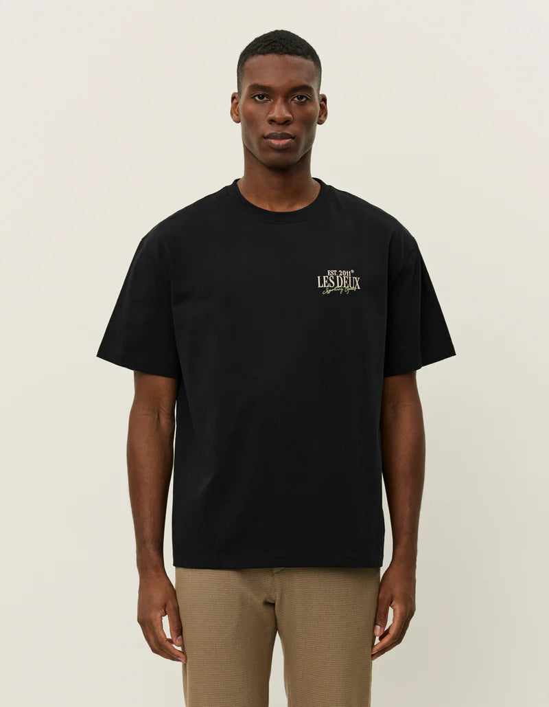 Light Gray טי שירט קצרה לגברים Allen LES DEUX